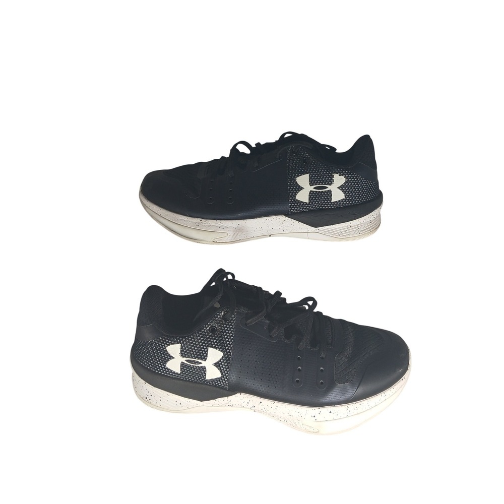 Under Armour Charged Assert 9 Athletic Shoes Black White Men's‎ Size 8